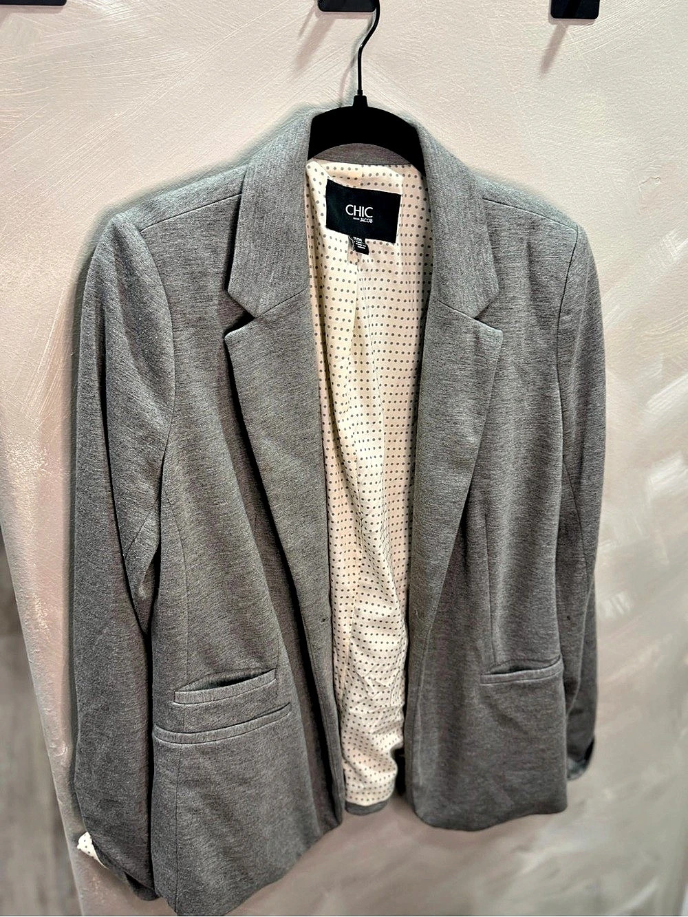 CAbi Gray Blazer Like New